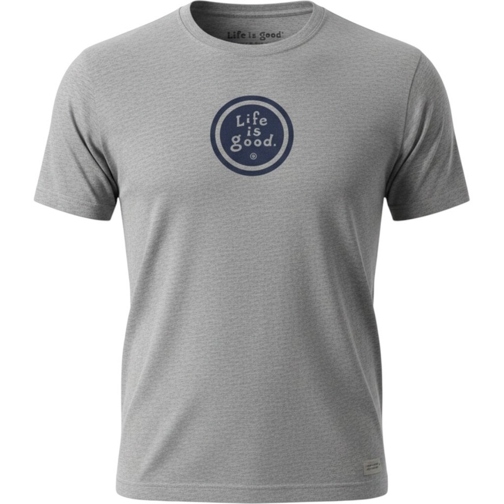 Life Is Good Vintage Collection T-Shirt Men's XL Heather Gray Round Logo NWT